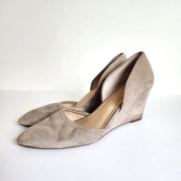 Franco Sarto Women's Suede Leather Fenway Wedge Tan Cocco Color Size 8 - Picture 5 of 14